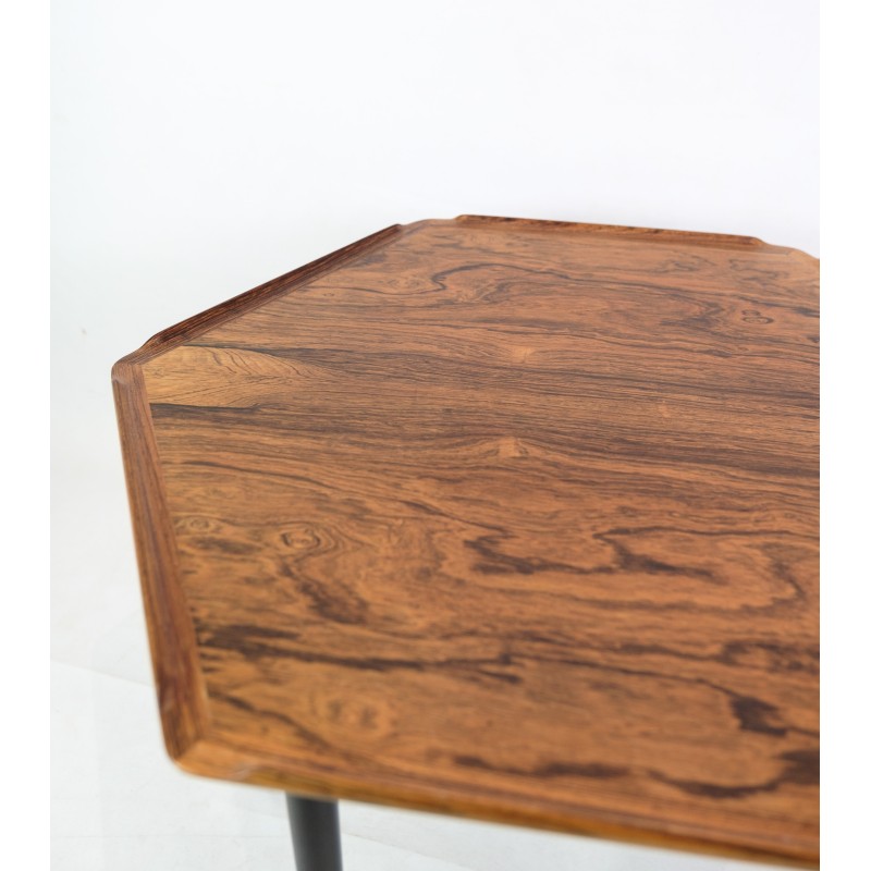 Vintage rosewood mesa lateral por Poul Jensen para Beatos, 1960