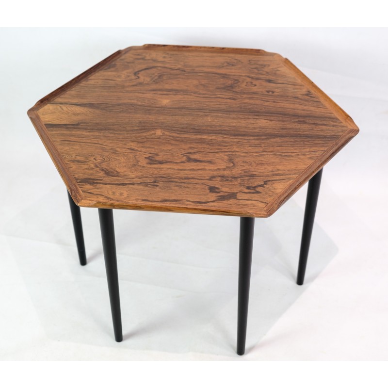 Vintage rosewood side table by Poul Jensen for Blessed, 1960