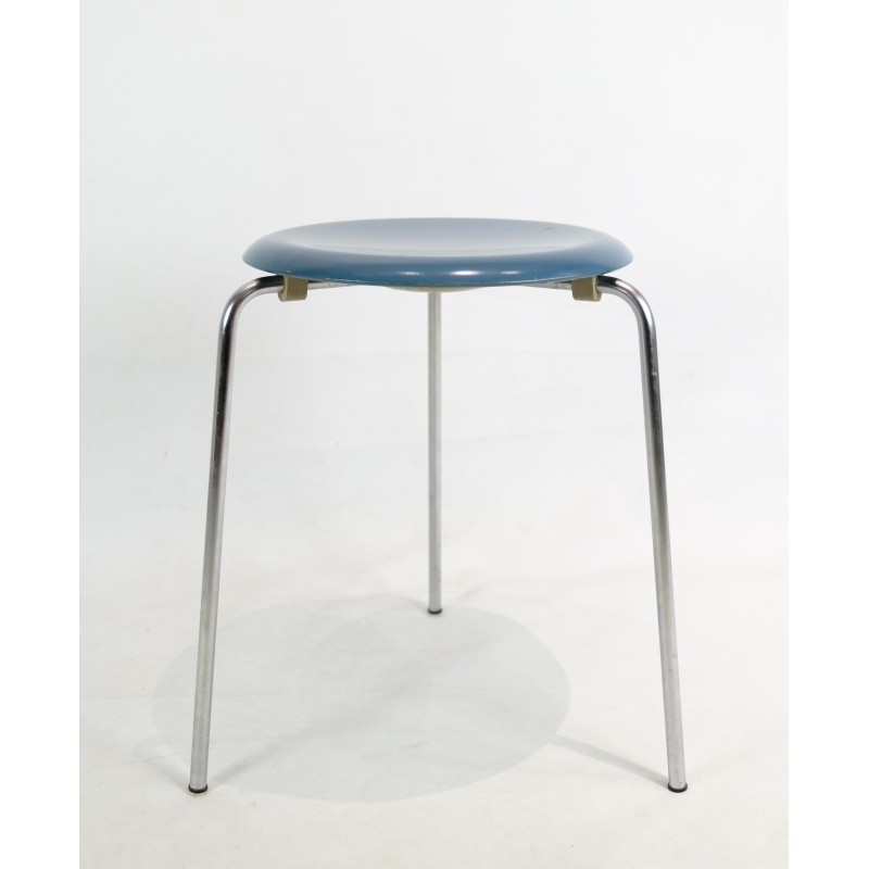 Set of 6 vintage Dot stools model 3170 by Arne Jacobsen for Fritz Hansen, 1974