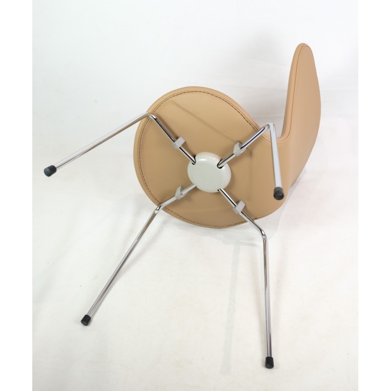 Juego de 4 sillas Seven vintage modelo 3107 de Arne Jacobsen para Fritz Hansen