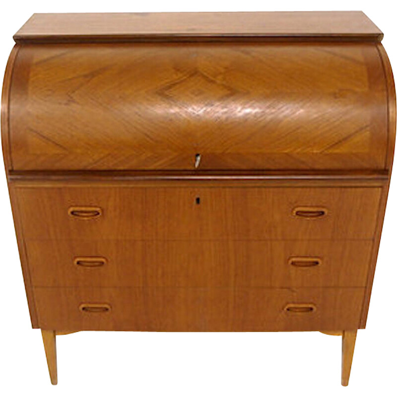 Scandinavian vintage teak secretary, Sweden 1950