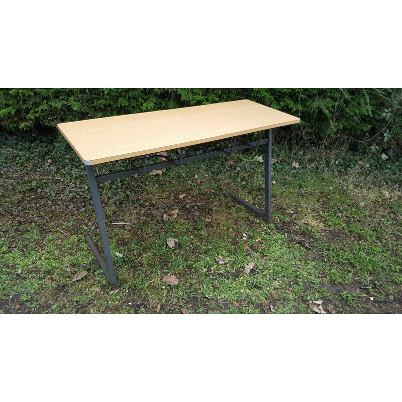 Double school desk table.