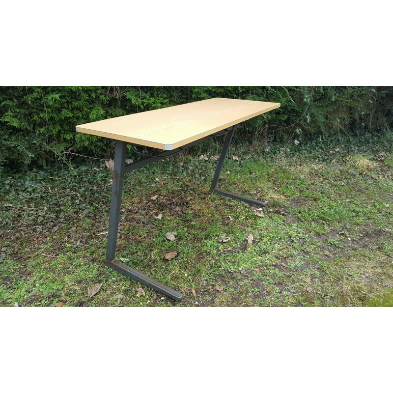 Double school desk table.