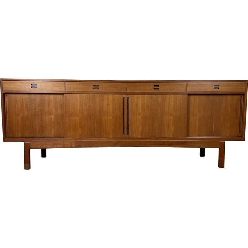 Enfilade scandinave vintage en teck par Knud Nielsen pour Losning Mobelfabrik, 1960