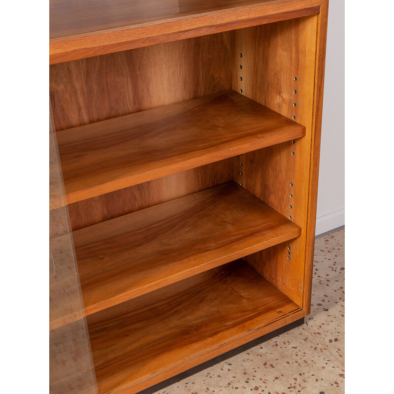 Vintage walnut display cabinet, Germany 1960s