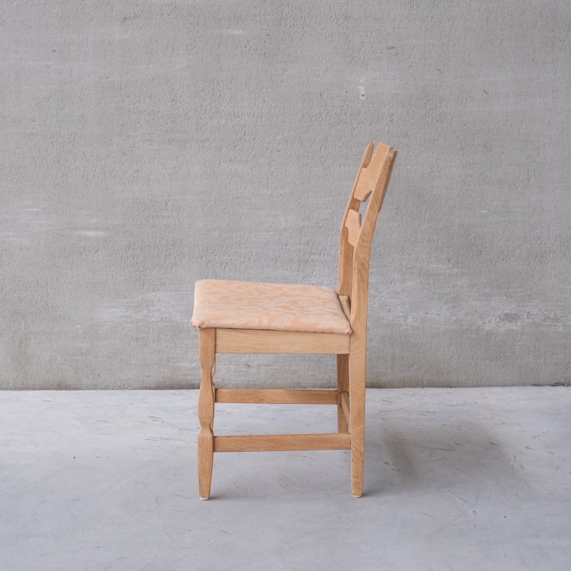 Conjunto de 8 cadeiras de carvalho dinamarquês Razor de meados do século, de Henning Kjaernulf, década de 1960