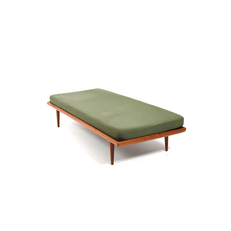 Vintage Minerva daybed de teca por Orla Mølgaard y Peter Hvidt para France and Søn, Dinamarca años 60