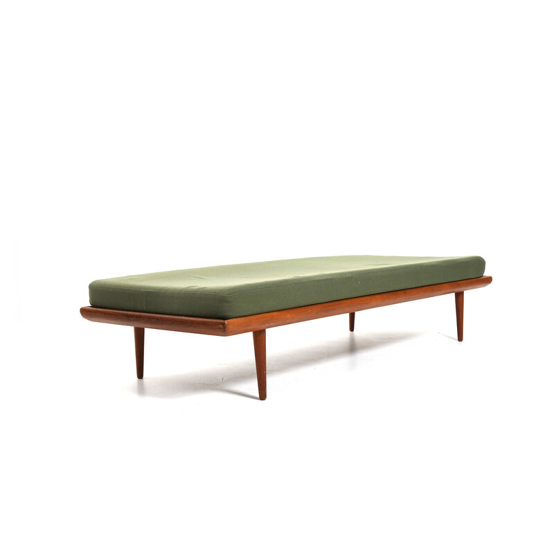 Vintage Minerva daybed de teca por Orla Mølgaard y Peter Hvidt para France and Søn, Dinamarca años 60