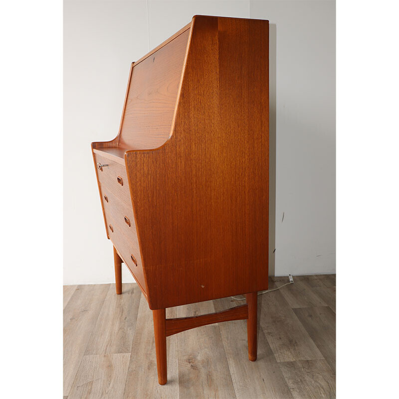 Scandinavian vintage teak secretary by Arne Wahl Iversen for Vinde Møbelfabrik, 1960