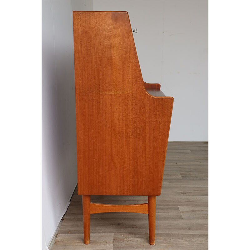 Scandinavian vintage teak secretary by Arne Wahl Iversen for Vinde Møbelfabrik, 1960