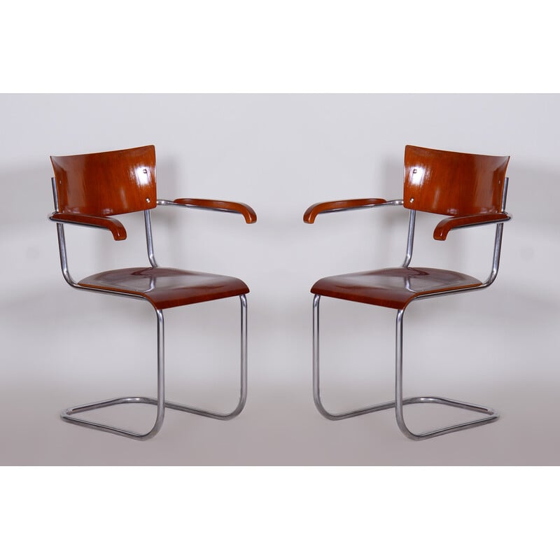 Paire de fauteuils Bauhaus vintage par Mart Stam, Allemagne 1930
