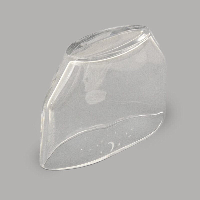 Vintage Swedish crystal paperweight and bowl by Matt jonasson for Orrefors, 1960s