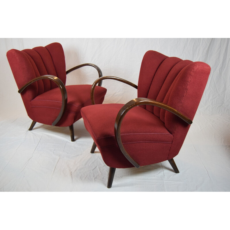 Fauteuil tchèque Halabala - 1950