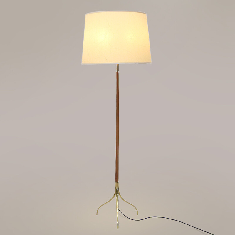 Lámpara de pie vintage modelo 313 de Giuseppe Ostuni para Oluce, años 40