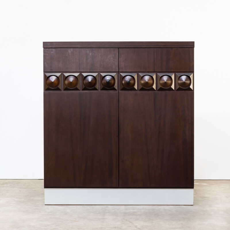 Belgian brutalist sideboard by De Coene - 1970s