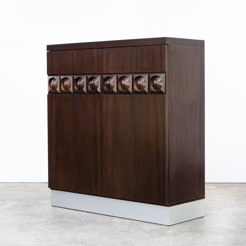 Belgian brutalist sideboard by De Coene - 1970s