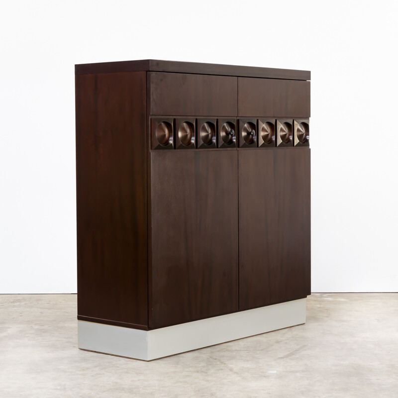 Belgian brutalist sideboard by De Coene - 1970s