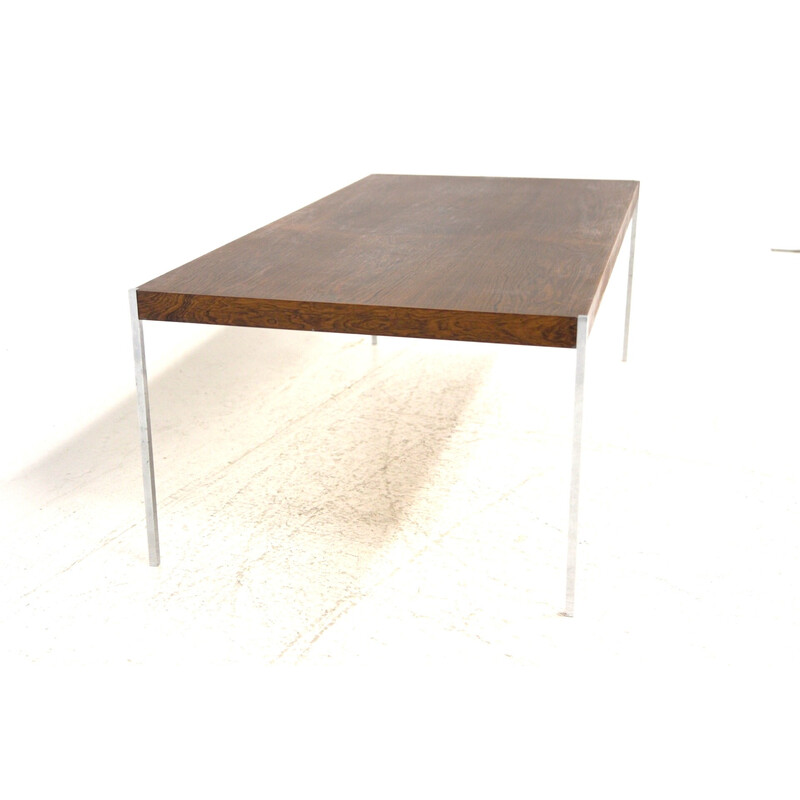 Table basse vintage en palissandre par Uno et Östen Kristiansson pour Luxus, Suède 1960