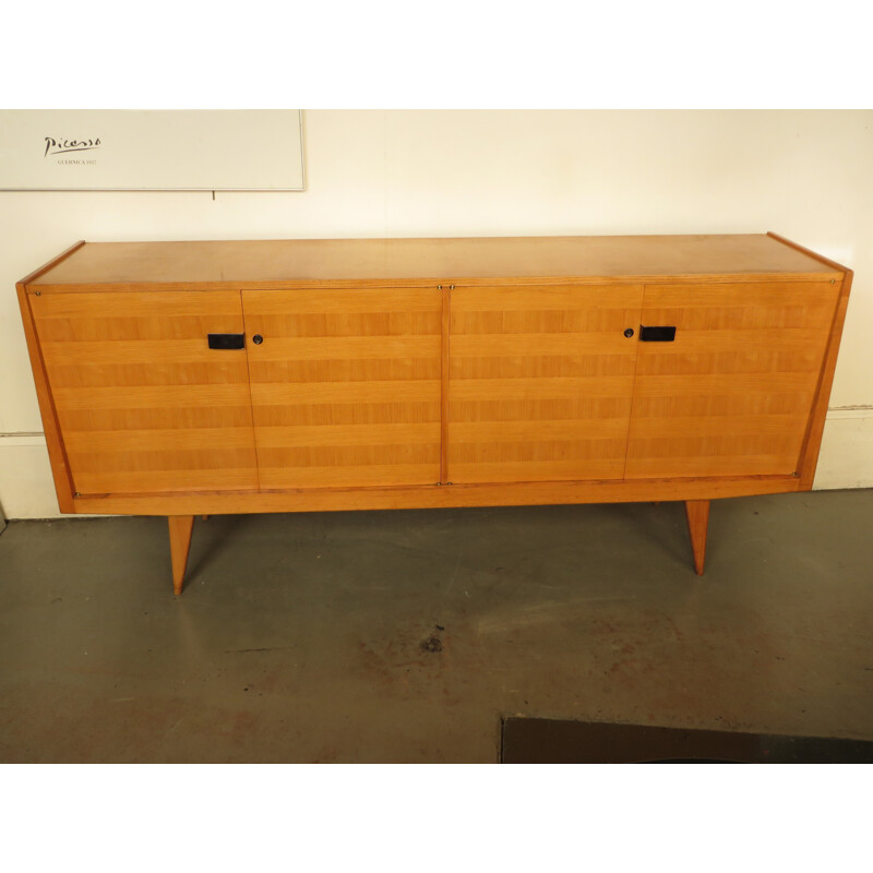 Sideboard in ashwood, Manufacturer Minvielle and Cabanne - 1950s