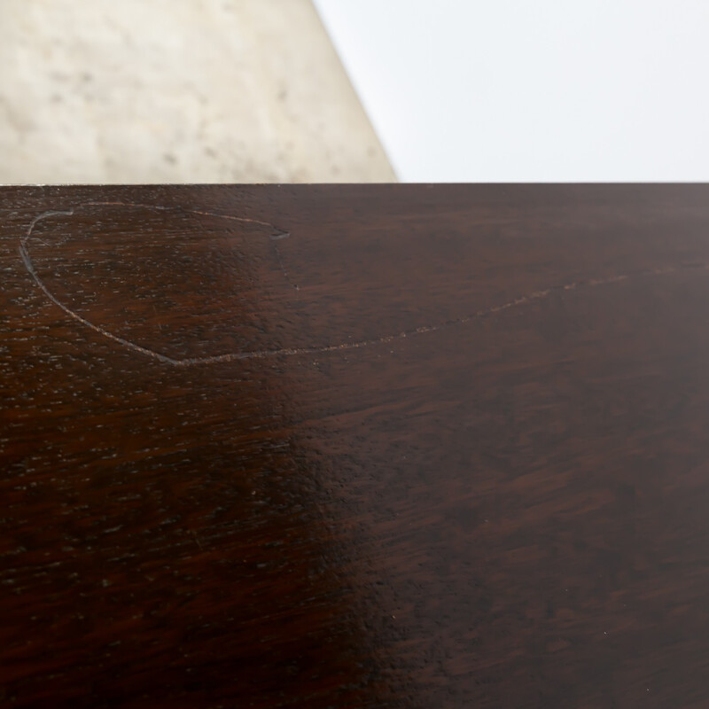 Belgian brutalist sideboard in teak - 1970s