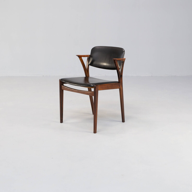 Set of 4 vintage dining chairs by Kai Kristiansen for Bovenkamp