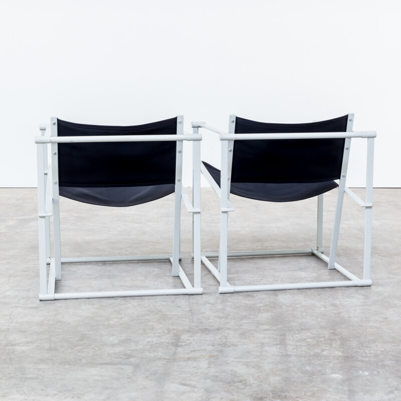 Pair of cubic chairs by Radboud van Beekum for Pastoe - 1980s