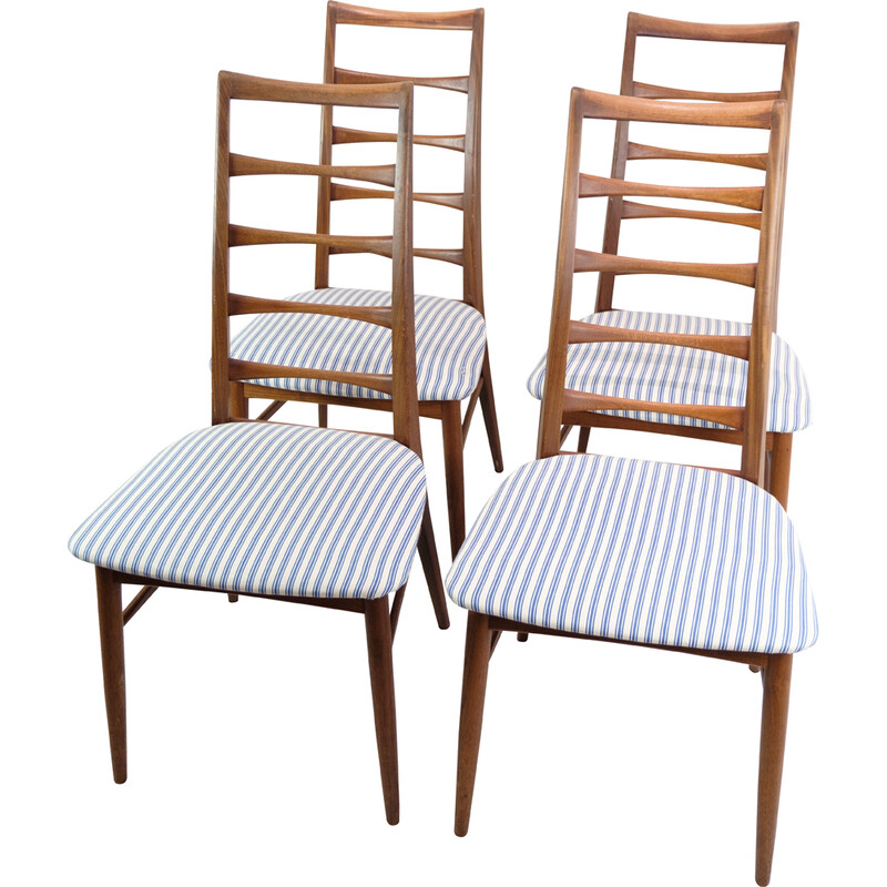 Set of 4 vintage chairs model Lis by Niels Koefoed, 1960