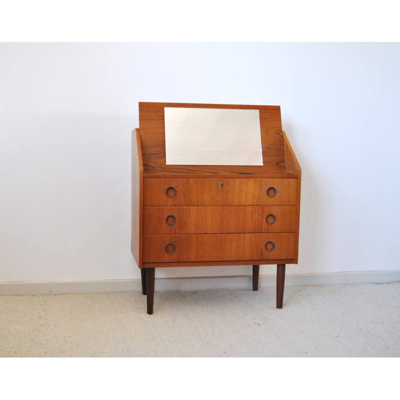 Scandinavian vintage teak secretary, 1970s