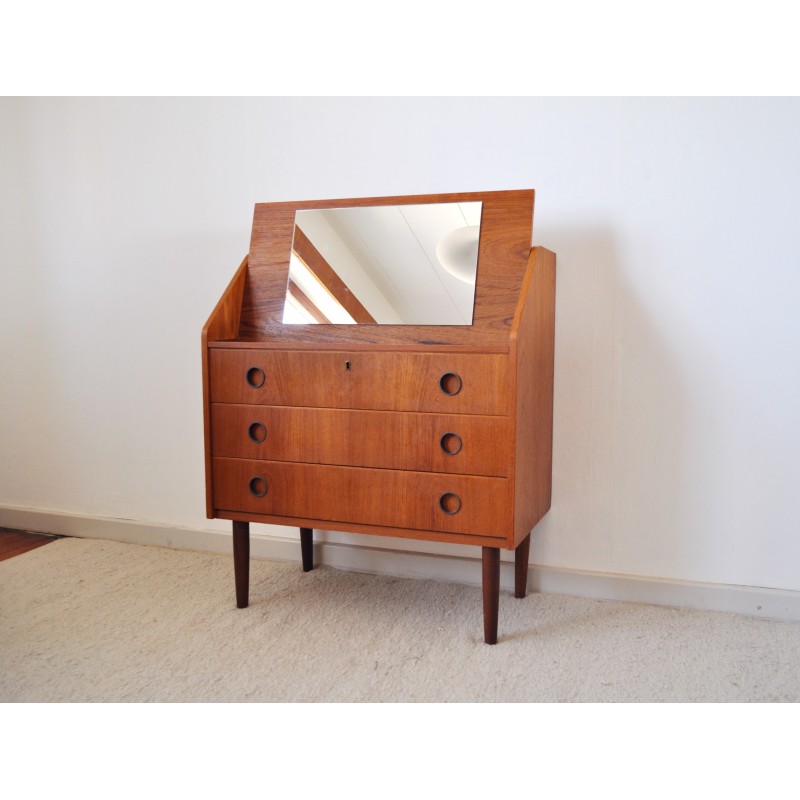 Scandinavische vintage teakhouten secretaire, 1970