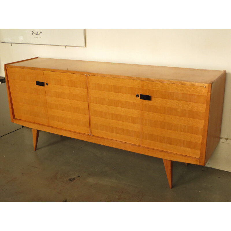 Sideboard in ashwood, Manufacturer Minvielle and Cabanne - 1950s