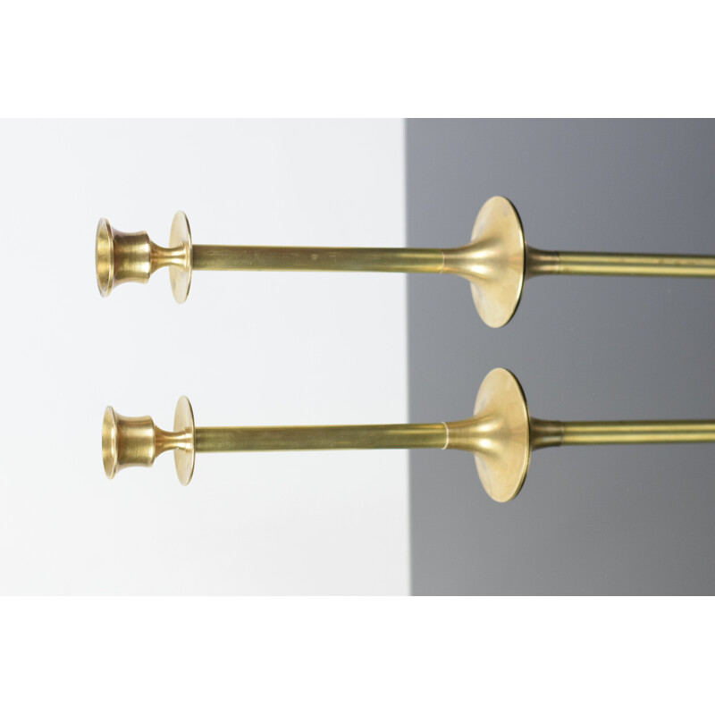 Pair of vintage brass candlesticks, 1960s