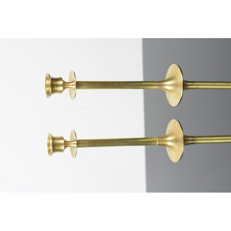 Pair of vintage brass candlesticks, 1960s