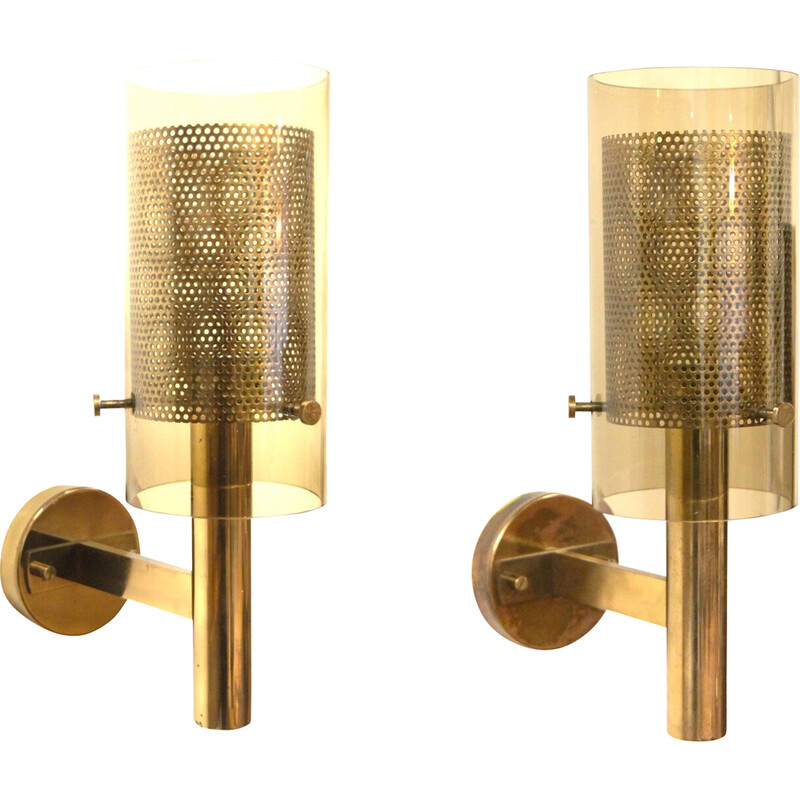 Pair of vintage wall lamps "V147" by Hans Agne Jakobsson, Sweden 1970