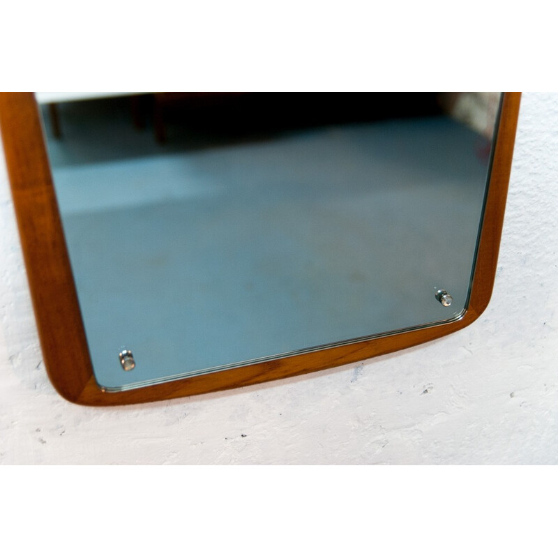 Scandinavian vintage splayed mirror - 1950s