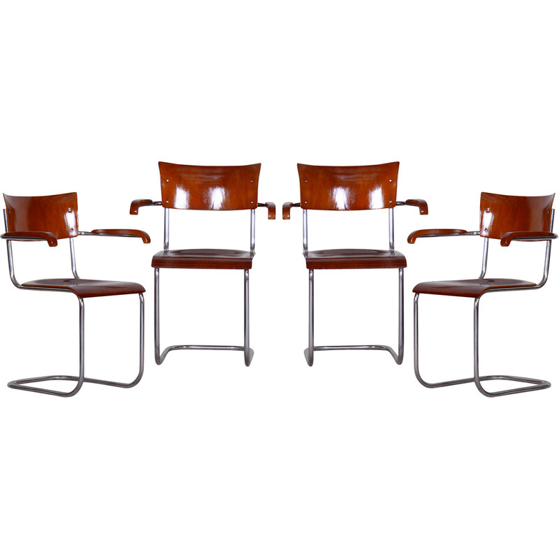 Pair of vintage Bauhaus armchairs by Mart Stam, Germany 1930s