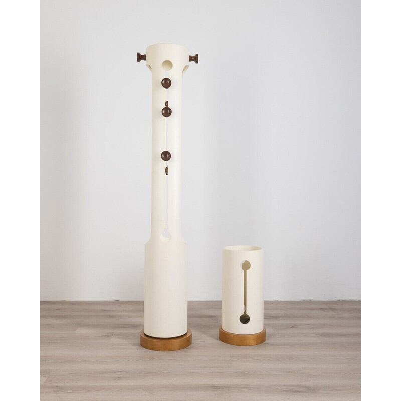 Vintage coat rack and umbrella stand by Carlo de carli for Fiarm, 1960s