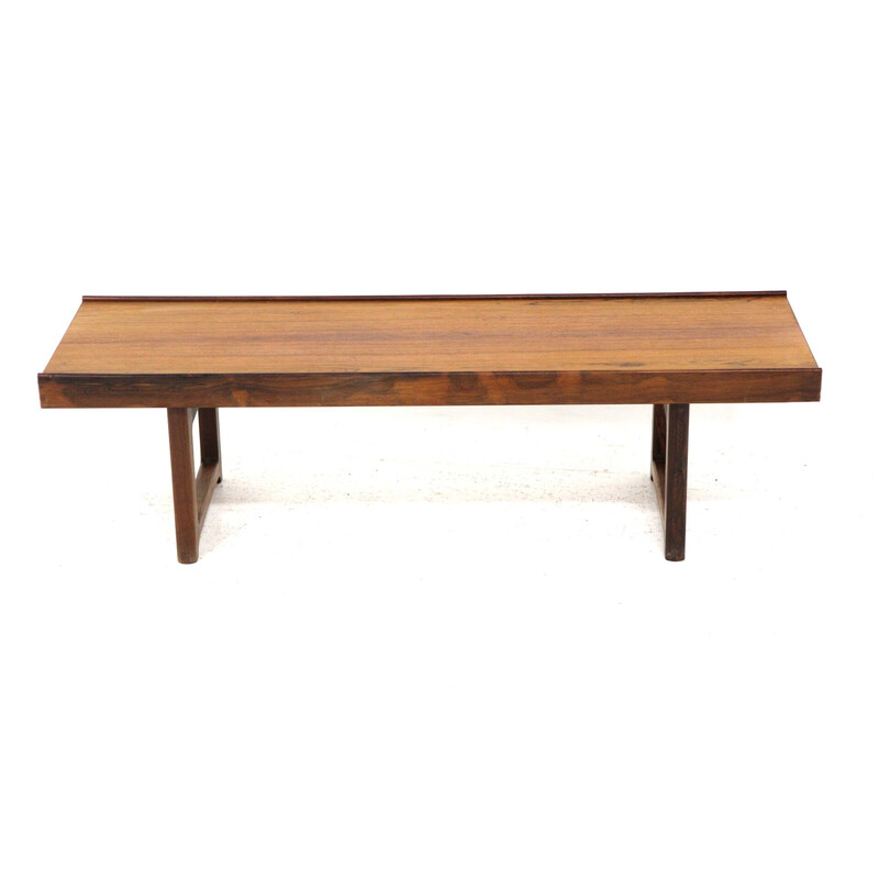 Vintage "Krobo" bench in rosewood by Torbjørn Afdal for Bruksbo, Norway 1960