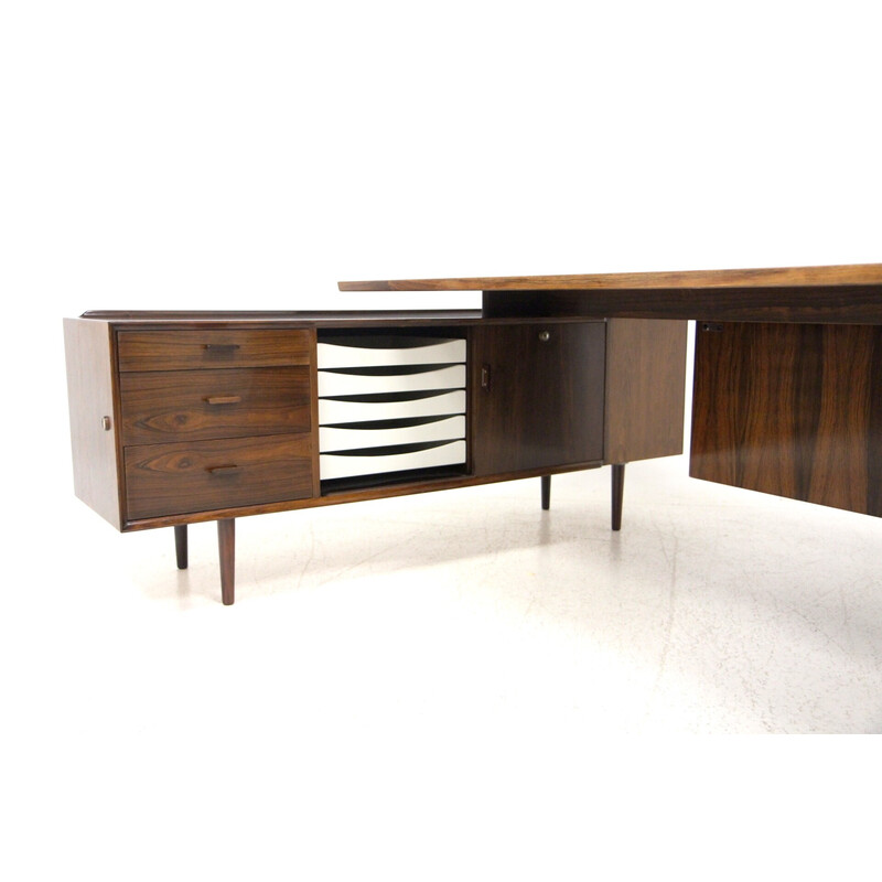 Vintage rosewood desk by Arne Vodder, Denmark 1960