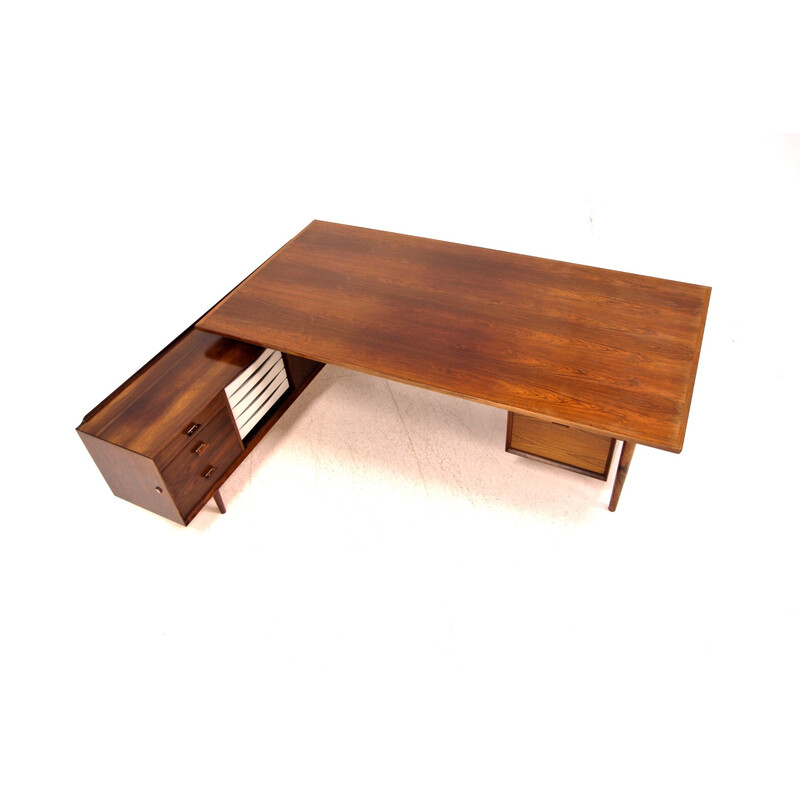 Vintage rosewood desk by Arne Vodder, Denmark 1960