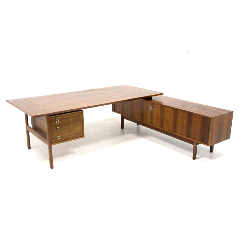 Vintage rosewood desk by Arne Vodder, Denmark 1960