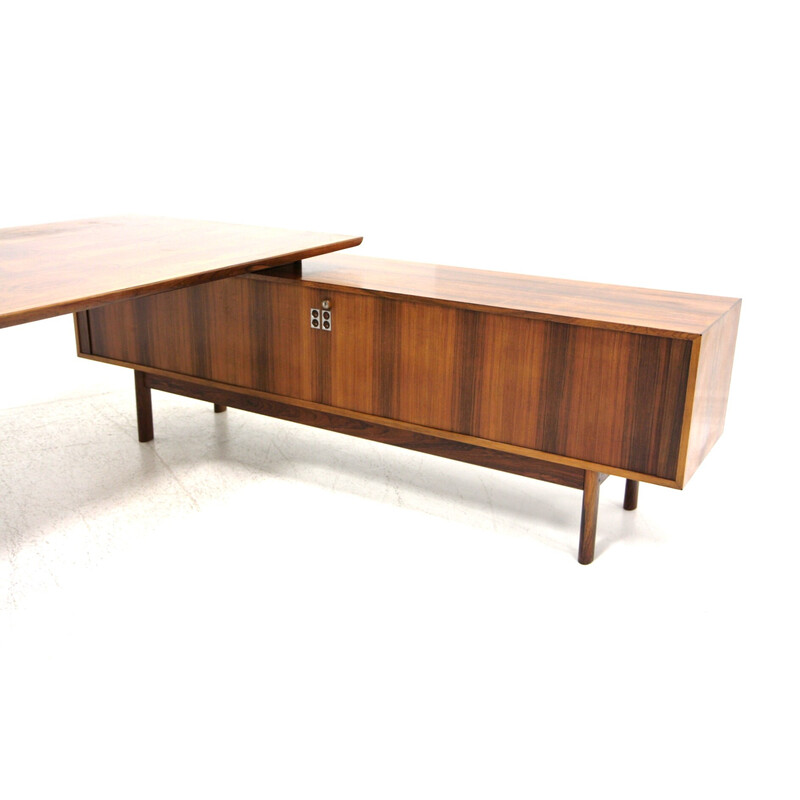 Vintage rosewood desk by Arne Vodder, Denmark 1960