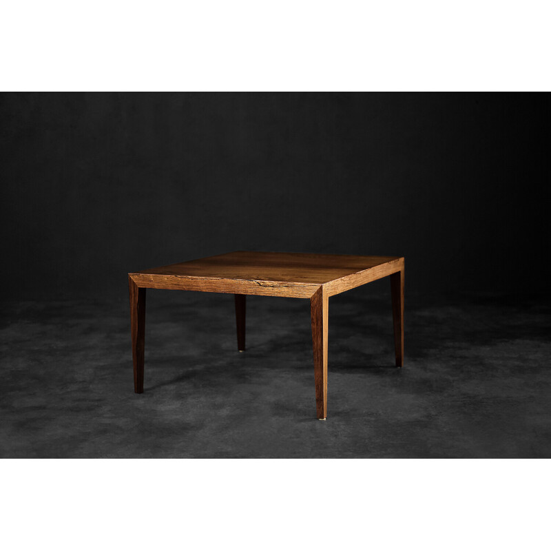 Vintage Scandinavian rosewood coffee table by Severin Hansen for Haslev Møbelfabrik, 1960s