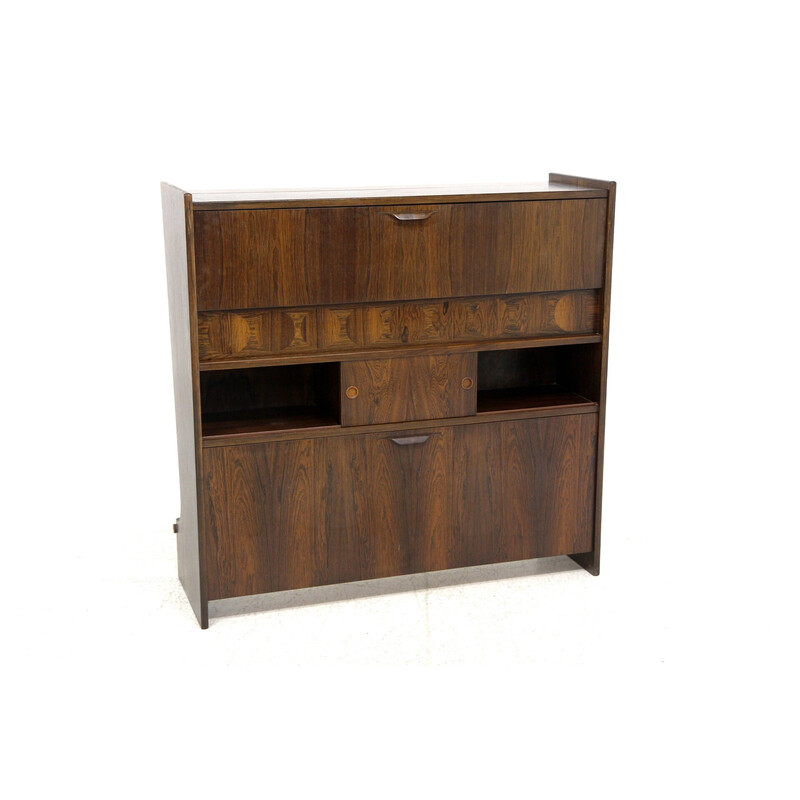 Armário Vintage rosewood bar por Johannes Andersen, Dinamarca 1960