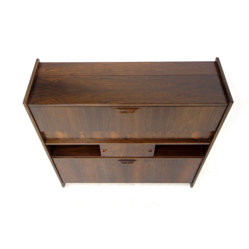 Armário Vintage rosewood bar por Johannes Andersen, Dinamarca 1960