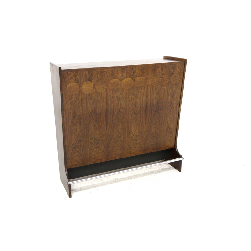 Vintage rosewood bar cabinet by Johannes Andersen, Denmark 1960