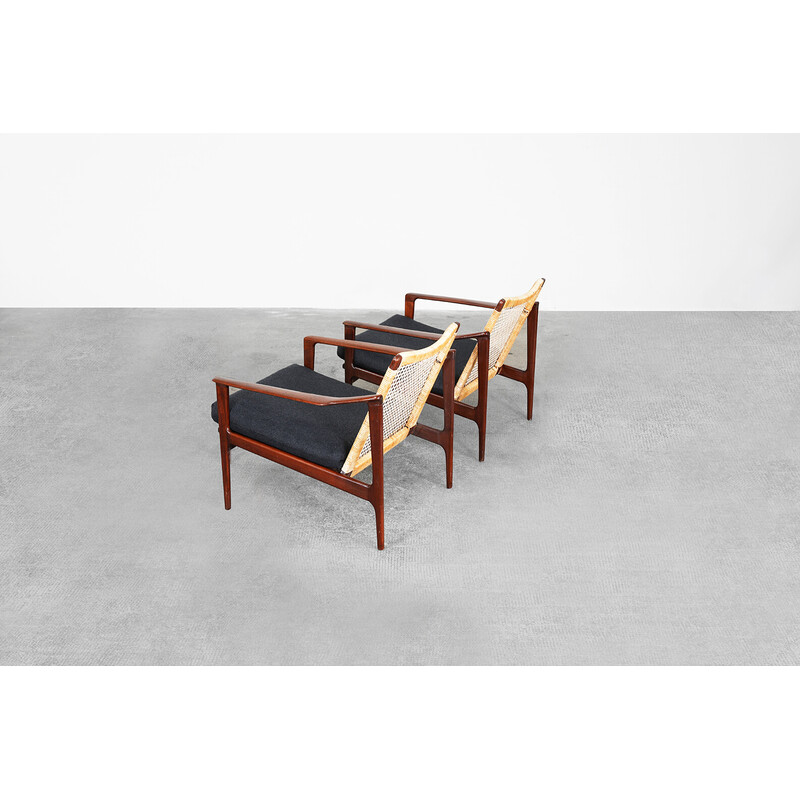 Paire de fauteuils danois vintage en teck par Ib Kofod-Larsen, 1960