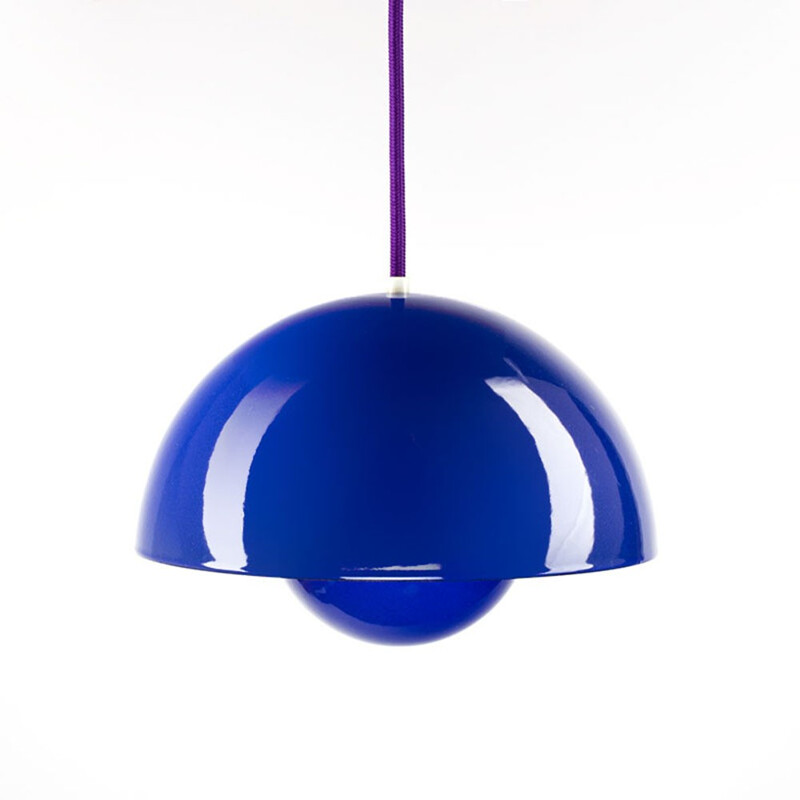 Pair of Flowerpot pendant lamps by Verner Panton for Louis Poulsen - 1960s