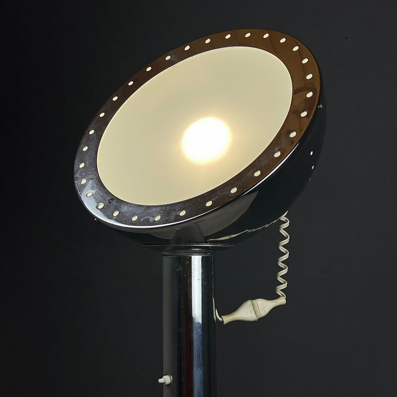 Vintage metal floor lamp with magnet by Goffredo Reggiani, Italy 1960s