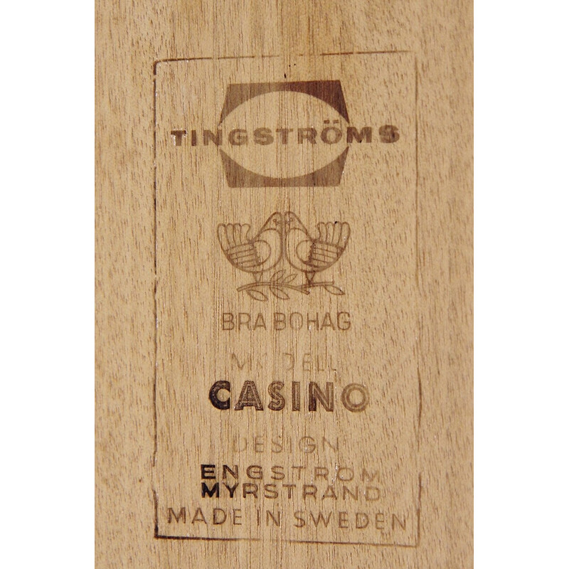 Banco telefónico vintage "Casino" de Engström y Myrstrand para Tingströms, Suecia 1960