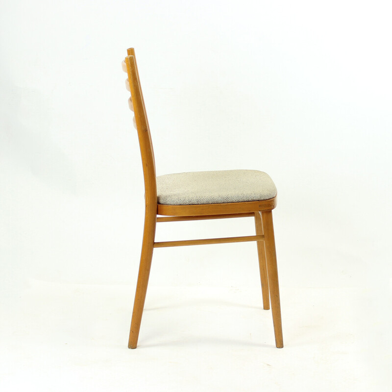 Mid century chair in blond wood, Czechoslovakia 1960s
